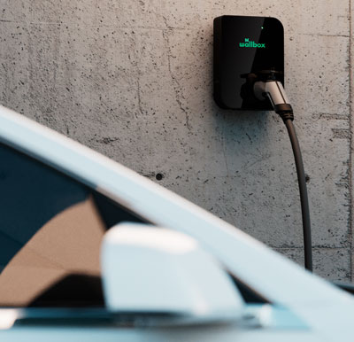 Due to the Wallbox's compact and slick design, the installation of this EV charging unit is simple and looks great in any garage setup.