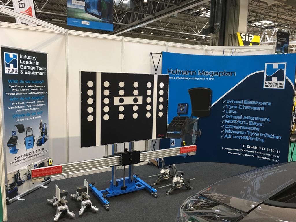 Our standard ADAS Calibration System on show on the showcase at Automechanika 2019.
