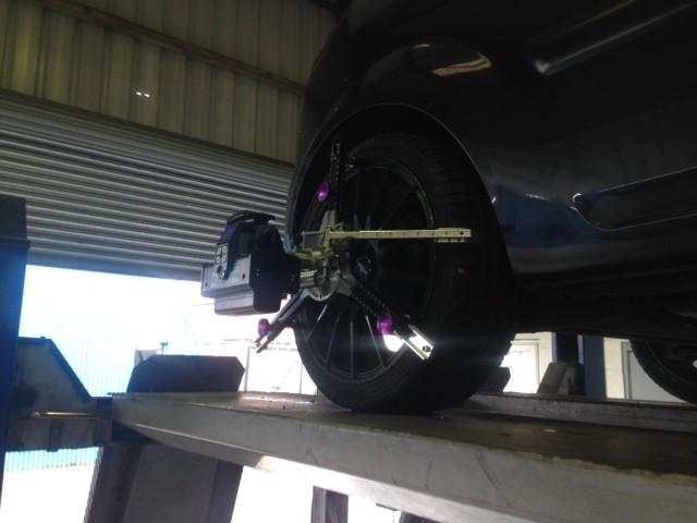 Car awaiting Alignment at Allerton Tyres